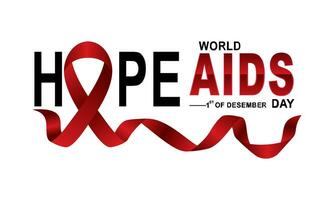 Welt AIDS Bewusstsein Tag Konzept vektor