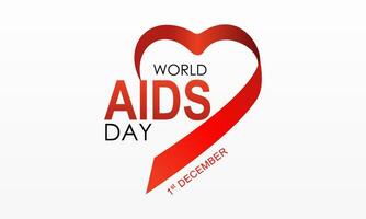 värld AIDS medvetenhet dag begrepp vektor