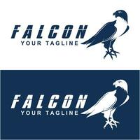 einfach Falke Vektor Logo Design, Logo geeignet zum Sport Team, Medien Unternehmen, und sichern Agentur