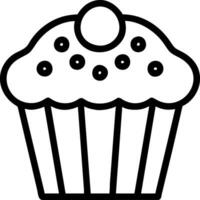 Malbuch Cupcake vektor