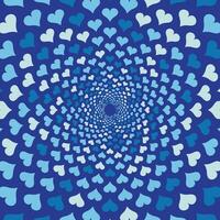 Valentinstag Tag Universal- Blau Liebe Herz Poster Hintergrund Design vektor