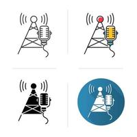 Ikone der Rundfunkbranche vektor