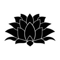 lotus blomma design vektor illustration. exotisk blommig tecken och symbol.