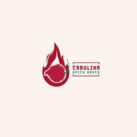 Carolina skördeman logotyp, chili logotyp, kryddad logotyp, logotyp referens för din företag. vektor