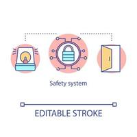 Symbol für das Konzept des Sicherheitssystems vektor