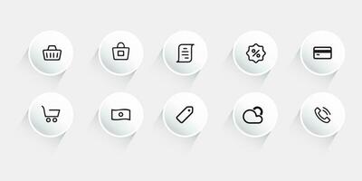 Kontakt oss ikon ange.kontakt och kommunikation icons.set av kommunikation ikon. vektor