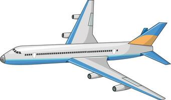 fliegend Flugzeug isoliert Vektor Illustration