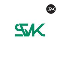 brev svk monogram logotyp design vektor