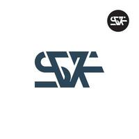 brev svf monogram logotyp design vektor