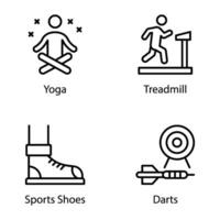 Pack von Sport Übung Symbol Vektoren
