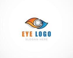 Farbe Auge Pflege Logo Vorlage Design Vektor