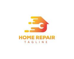 Zuhause Reparatur Logo Zuhause Logo Bedienung Logo vektor