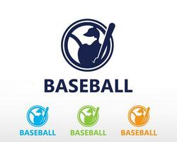 baseboll logotyp skott boll logotyp sport kreativ logotyp symbol vektor