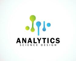 Wissenschaft Logo kreativ Design Konzept Molekül Biologie Symbol Design vektor