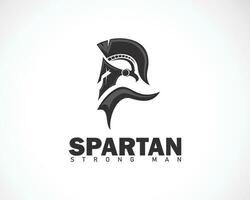 spartansk logotyp design spartansk enkel kreativ logotyp vektor spartansk svart logotyp hjälm