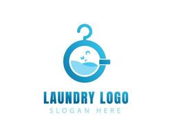 Kleider Logo Wäsche Logo einfach Logo vektor