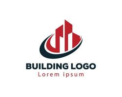 echt Nachlass Logo Gebäude Logo Stadt Logo kreativ Gebäude Logo vektor