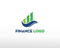 finansiera logotyp investera logotyp kreativ finansiera logotyp diagram logotyp rådfråga logotyp vektor