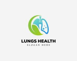 Lunge Gesundheit Logo kreativ Design Vorlage vektor