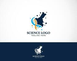 Wissenschaft Logo Labor kreativ Design Vorlage gen Bildung vektor