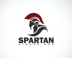 spartanisch Logo Design spartanisch einfach kreativ Logo Vektor spartanisch schwarz Logo Helm