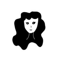 handritad tecknad ansikte doodle avatar, vektor illustration