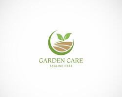 Garten Pflege Logo kreativ Natur Grün Bauernhof Design Vorlage vektor