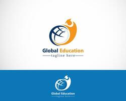 global Bildung Logo kreativ Illustration Vektor