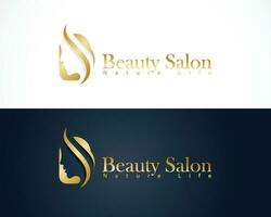 Schönheit Salon Logo kreativ Haar Farbe Spa Massage Menschen Lebensstil Design Konzept vektor