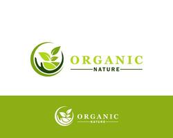 organisch Logo kreativ Natur Kräuter- Pflege Design Konzept vektor