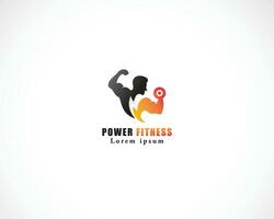 Leistung Fitness Logo kreativ Sport Hobby Illustration Energie Design Fitnessstudio Verein vektor