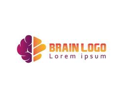 Gehirn Logo kreativ Gehirn Logo vektor