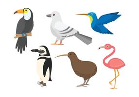 Vogel Clipart gesetzt vektor