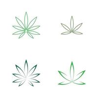 cannabis blad logotyp vektor