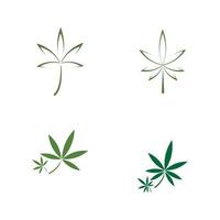 Cannabisblatt-Logo vektor