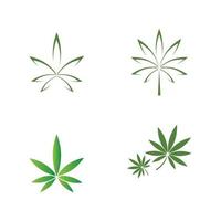 Cannabisblatt-Logo vektor