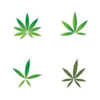 Cannabisblatt-Logo vektor