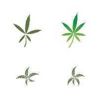 cannabis blad logotyp vektor