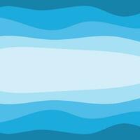 Wasser Welle Hintergrund Design, abstrakt Vektor Blau Ozean Walpaper Vorlage