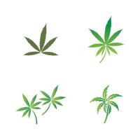 Cannabisblatt-Logo vektor