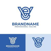 modern Brief ve Monogramm Logo Satz, geeignet zum Geschäft mit ve oder ev Initialen vektor