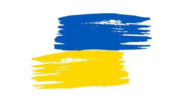 ukrainische Nationalflagge im Grunge-Stil vektor