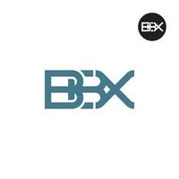 brev bbx monogram logotyp design vektor