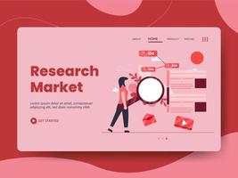 marknad för forskningsmarknad vektor