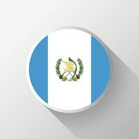 kreativ Guatemala Flagge Kreis Abzeichen vektor