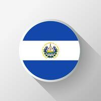 kreativ el Salvador Flagge Kreis Abzeichen vektor