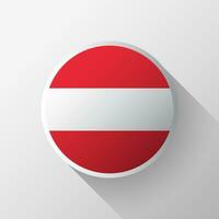kreativ österrike flagga cirkel bricka vektor