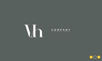 vh Alphabet Briefe Initialen Monogramm Logo hv, v und h vektor