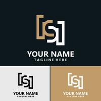 minimalistisch hs, Brief Logo, einfach und Luxus Symbol Vektor Geschäft Identität Design Vorlage