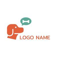 hund logotyp vektor. sällskapsdjur vänlig logotyp. djur- logotyp begrepp. vektor illustration.